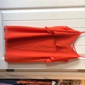 Orange casual dress